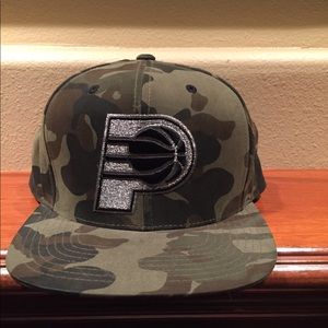 Pacers Mitchell and Ness snap back flat bill